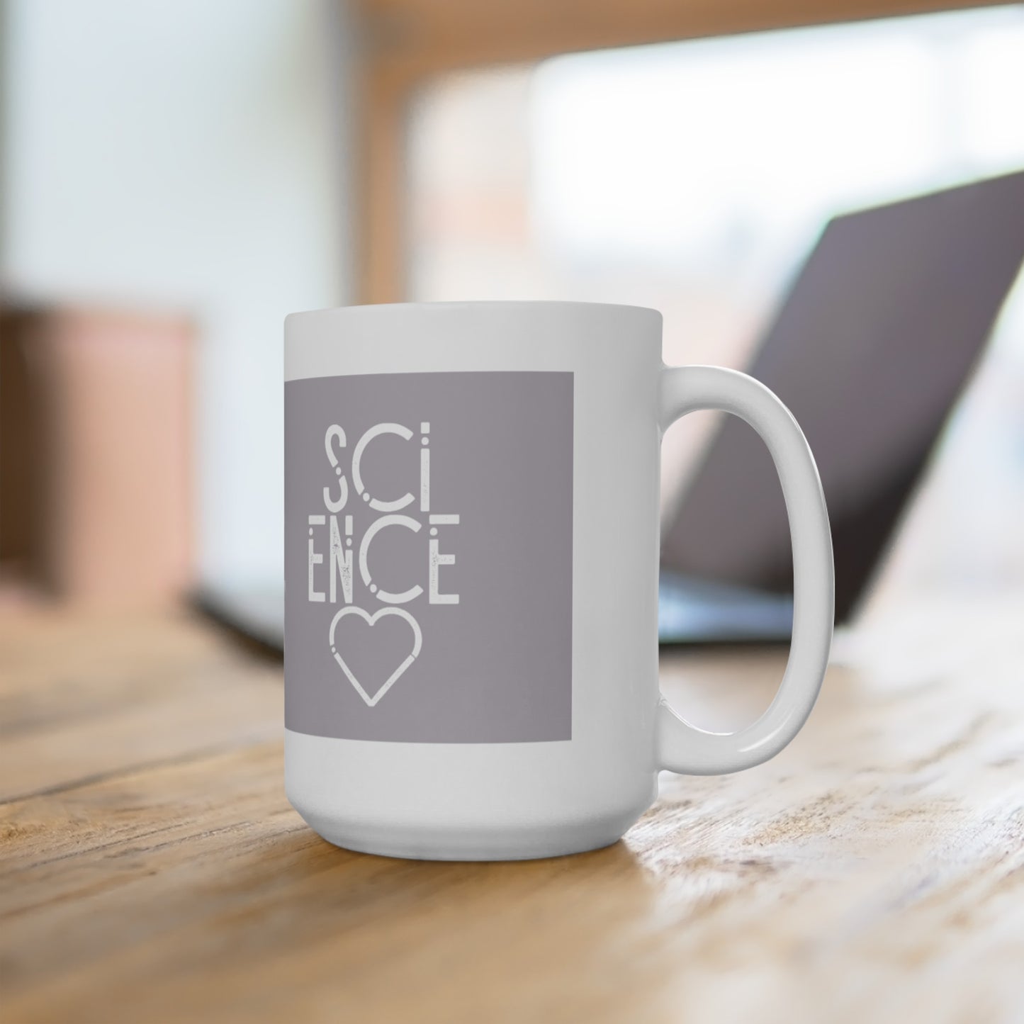 Floral Science Heart Mug