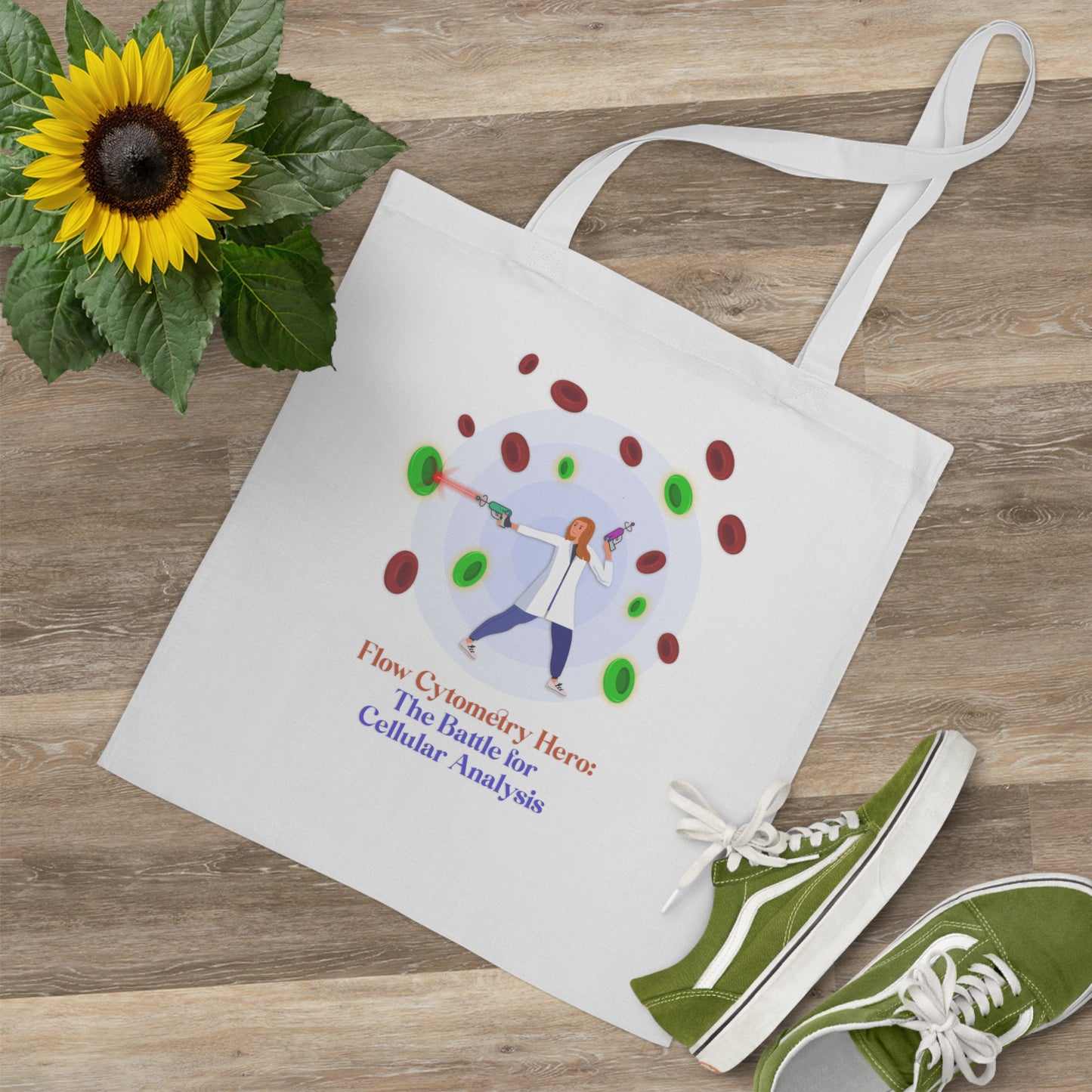 Flow Cytometry Hero Tote Bag