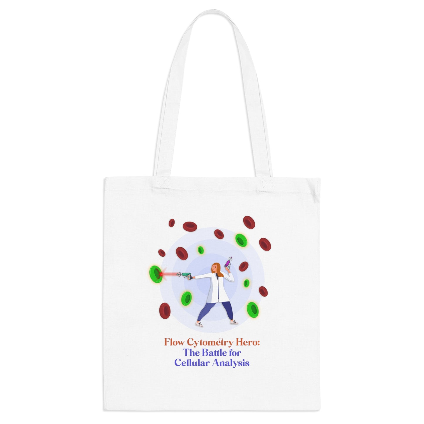 Flow Cytometry Hero Tote Bag