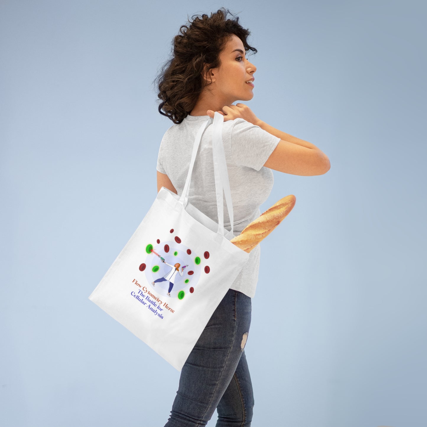 Flow Cytometry Hero Tote Bag